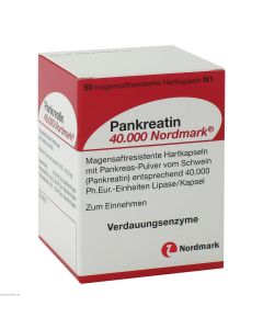 PANKREATIN 40.000 Nordmark magensaftres.Hartkaps.