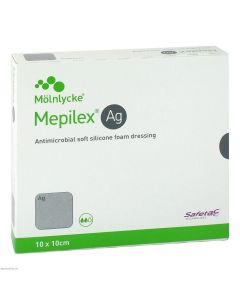 MEPILEX Ag Schaumverband 10x10 cm steril