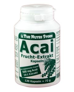 ACAI FRUCHT Extrakt 500 mg vegetarische Kapseln