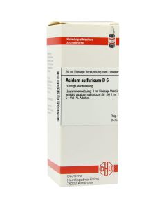 ACIDUM SULFURICUM D 6 Dilution