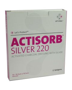 ACTISORB 220 Silver 10,5x10,5 cm steril Kompressen