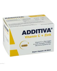 ADDITIVA Vitamin C+Zink Depotkaps.Aktionspackung