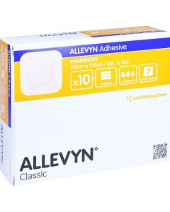 ALLEVYN Adhesive 7,5x7,5 cm haftende Wundauflage