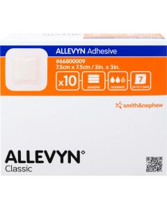 ALLEVYN Adhesive 7,5x7,5 cm haftende Wundauflage