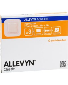 ALLEVYN Adhesive 7,5x7,5 cm haftende Wundauflage