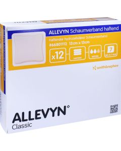 ALLEVYN Schaumverband 12x13 cm haftend