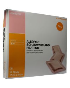 ALLEVYN Schaumverband 17x18 cm haftend