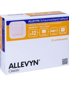 ALLEVYN Schaumverband 7x8 cm haftend