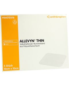 ALLEVYN Thin 10x10 cm dünne Wundauflage