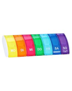 ANABOX 1x7 Regenbogen m.Fachteilern