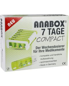 ANABOX Compact 7 Tage Wochendosierer grün/weiss