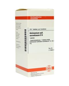 ANTIMONIUM SULFURATUM aurantiacum D 6 Tabletten