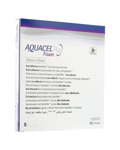 AQUACEL Ag Foam nicht adhäsiv 20x20 cm Verband