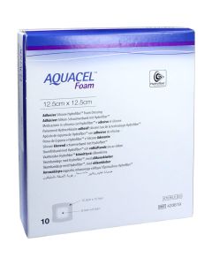 AQUACEL Foam adhäsiv 12,5x12,5 cm Verband