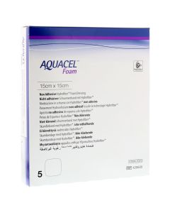 AQUACEL Foam nicht adhäsiv 15x15 cm Verband