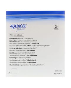 AQUACEL Foam nicht adhäsiv 20x20 cm Verband