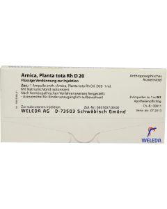 ARNICA PLANTA tota Rh D 20 Ampullen