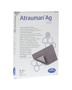 ATRAUMAN Ag 5x5 cm steril Kompressen