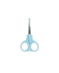 BABYSCHERE 9 cm gebogen blau