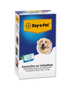 BAY O PET Zahnpfl.Kaustreif.Spearmint f.gr.Hunde