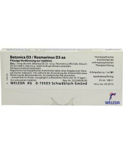 BETONICA D 3/Rosmarinus D 3 Ampullen