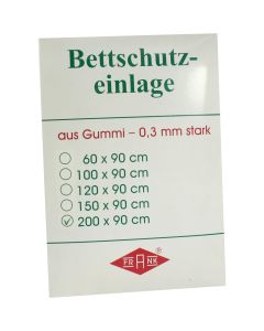 BETTEINLAGE Gummiplatte 0,3 mm 90x200 cm weiss