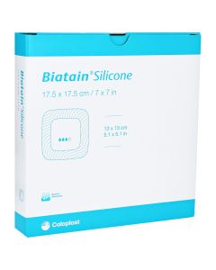 BIATAIN Silicone Schaumverband 17,5x17,5 cm