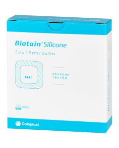 BIATAIN Silicone Schaumverband 7,5x7,5 cm