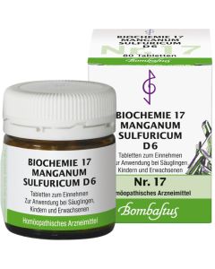 BIOCHEMIE 17 Manganum sulfuricum D 6 Tabletten