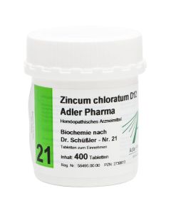 BIOCHEMIE Adler 21 Zincum chloratum D 12 Tabletten