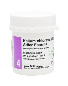 BIOCHEMIE Adler 4 Kalium chloratum D 6 Tabletten