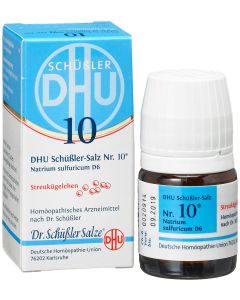 BIOCHEMIE DHU 10 Natrium sulfuricum D 6 Globuli