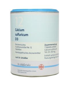 BIOCHEMIE DHU 12 Calcium sulfuricum D 3 Tabletten