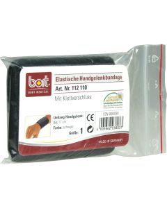 BORT Handgelenkbandage Gr.1 schwarz m.Klettvers.