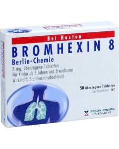 BROMHEXIN 8 Berlin Chemie überzogene Tabletten