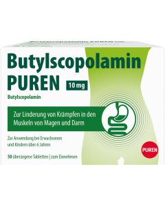 BUTYLSCOPOLAMIN PUREN 10 mg überzogene Tab.