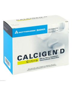 CALCIGEN D Citro 600 mg/400 I.E. Kautabletten