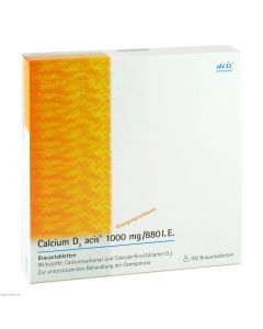 CALCIUM D3 acis 1000 mg/880 I.E. Brausetabletten