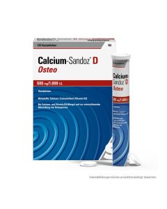 CALCIUM SANDOZ D Osteo 500 mg/1.000 I.E. Kautabl.