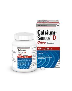 CALCIUM SANDOZ D Osteo 500 mg/400 I.E. Kautabl.