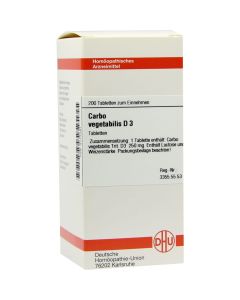 CARBO VEGETABILIS D 3 Tabletten