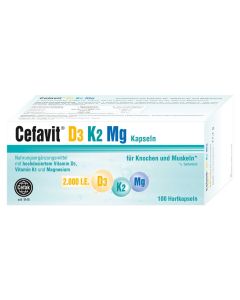 CEFAVIT D3 K2 Mg 2.000 I.E. Hartkapseln