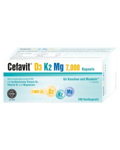 CEFAVIT D3 K2 Mg 7.000 I.E. Hartkapseln