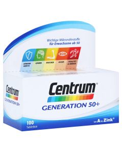 CENTRUM Generation 50+ A-Zink Tabletten