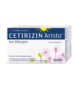 CETIRIZIN Aristo bei Allergien 10 mg Filmtabletten