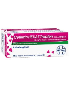 CETIRIZIN HEXAL Tropfen bei Allergien