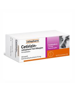 CETIRIZIN-ratiopharm bei Allergien 10 mg Filmtabl.