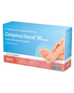 CICLOPIROX Dexcel 80 mg/g wirkstoffhalt.Nagellack