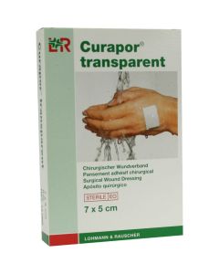 CURAPOR Wundverband steril transparent 5x7 cm