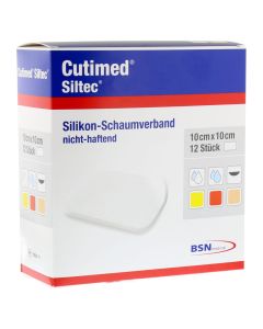 CUTIMED Siltec Schaumverb.10x10 cm nicht haftend